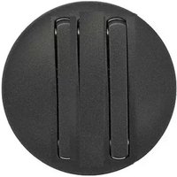 Legrand - 065202 Graphit-Zierblende für Doppelschalter und Hin- und Herbewegung Soft 10AX - schmaler Finger von LEGRAND