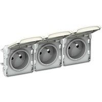 Legrand 069644 Vorverdrahtete Steckdosen 3x2P+T horizontal Legrand Plexo kombinierbar weiß – 16 A – 250 V Legrand 069644 Vorverdrahtete Steckdosen 3x2P+T horizontal Legrand Plexo kombinierbar weiß – 16 A – 250 V von LEGRAND