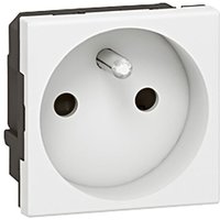 Legrand 077113 Elektrische Steckdose Legrand Mosaic - 2P+T gerade - spezielle Verlegung und 4 mm2 - 2 mod - weiß Legrand 077113 Elektrische Steckdose Legrand Mosaic - 2P+T gerade - spezielle Verlegung und 4 mm2 - 2 mod - weiß von LEGRAND