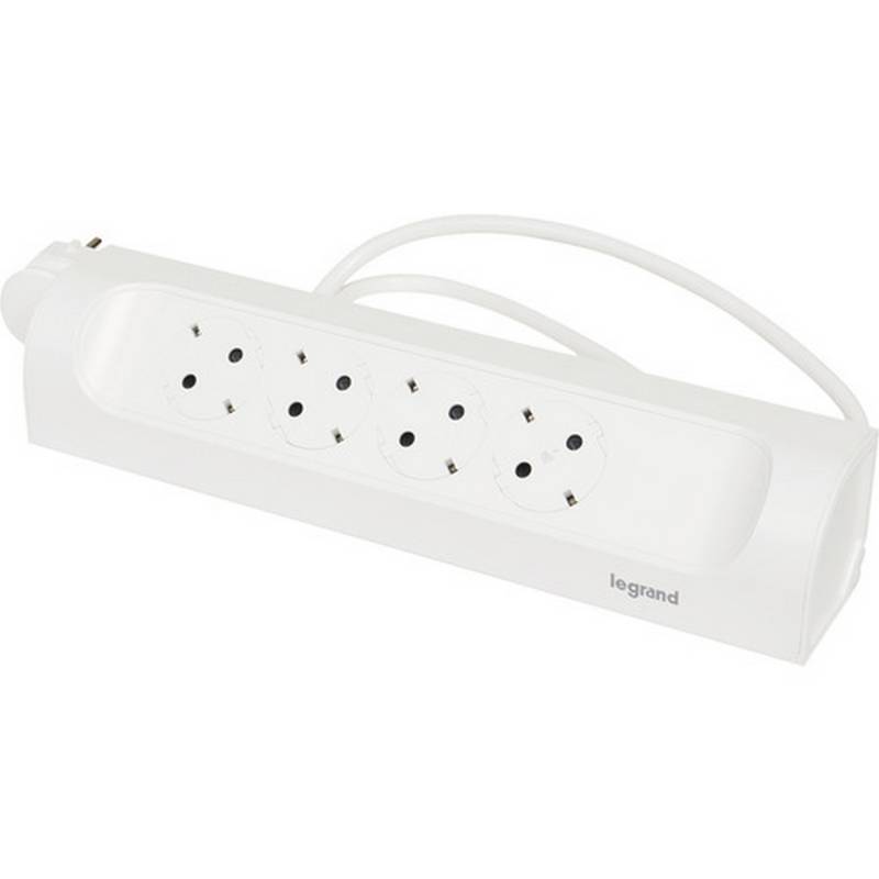 Legrand Ecksteckdosenleiste 4-fach uweiß 1 m von LEGRAND