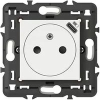 Legrand Mosaic 077161L Steckdose 2P+T Oberfläche Ladegerät USB Typ-C Geliefert Halterung 2 Module Weiß Legrand Mosaic 077161L Steckdose 2P+T Oberfläche Ladegerät USB Typ-C Geliefert Halterung 2 Module Weiß von LEGRAND
