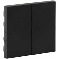 Niloé Step Doppelschlüssel für Schalter und Schalter mattschwarz Legrand 864505 von LEGRAND