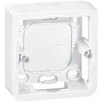 Quadratische Aufputzdose "Mosaic" für zwei IP20/IK02-Module 83x83x30mm aus weißem Thermoplast LEGRAND 08028 von LEGRAND