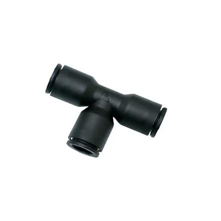 Legris LF 3000 3104 08 10 8-mm-Steckanschluss x 10-mm-Steckanschluss T-Einsteckadapter, Rohr-zu-Rohr, Packung a 10 Stück von LEGRIS