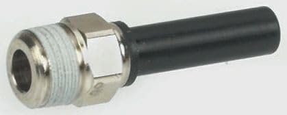 Legris LF3000 M5-Außengewinde x 4-mm-Steckanschluss Gerader Gewindeadapter, Gewinde-zu-Rohr, Nylon glasfaserverstärkt, Packung a 5 Stück von LEGRIS