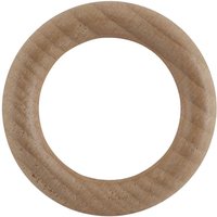 Leha - Vorhangring Holz Eiche hell lackiert von LEHA
