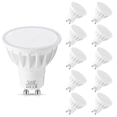 LEHASI GU10 LED Warmweiss 5.5W Lampe, 3000K Warmweiß, Entspricht 50W Halogen-Äquivalent, 500LM, 120 ° Abstrahlwinkel, Nicht Dimmbar, 10 Stück LEHASI GU10 LED Warmweiss 5.5W Lampe, 3000K Warmweiß, Entspricht 50W Halogen-Äquivalent, 500LM, 120 ° Abstrahlwinkel, Nicht Dimmbar, 10 Stück von LEHASILED