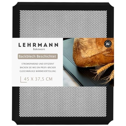LEHRMANN Lochblech perforiert 45 x 37,5 cm mit Antihaftbeschichtung Backblech Blech gelocht Pizzablech Kompartibel/Ersatz für Backofen WHIRLPOOL MIELE SIEMENS LEHRMANN Lochblech perforiert 45 x 37,5 cm mit Antihaftbeschichtung Backblech Blech gelocht Pizzablech Kompartibel/Ersatz für Backofen WHIRLPOOL MIELE SIEMENS von LEHRMANN GMBH