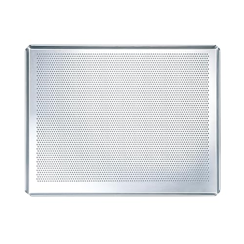 LEHRMANN Lochblech 40 x 30 cm Backblech passt für fast JEDEN BACKOFEN Kuchenblech Baguetteblech Pizzablech Kompartibel/Ersatz für Backofen AEG Bosch Neff Siemens von LEHRMANN GMBH