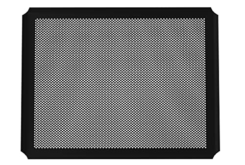 LEHRMANN Lochblech 44,5 x 37,5 cm mit Antihaftbeschichtung Backblech Kuchenblech gelocht perforiert Pizzablech Kompartibel/Ersatz für Backofen Bauknecht Whirlpool von LEHRMANN