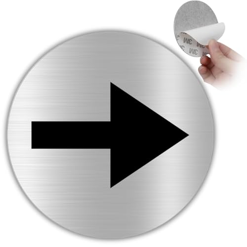 LEIASA Pfeil-Aufkleber - Dicke 0,6 mm - Durchmesser 100 mm - Aluminium - Hinweispfeilschild LEIASA Pfeil-Aufkleber - Dicke 0,6 mm - Durchmesser 100 mm - Aluminium - Hinweispfeilschild von LEIASA