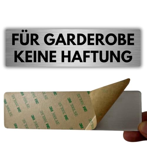 LEIASA | Selbstklebendes Schild Keine Haftung in der Umkleide - 5x18 cm - Dicke 0,8 mm - Aluminium - Keine - Umkleide-Schild - 3M-Klebeschild - Hinweis Keine Haftung LEIASA | Selbstklebendes Schild Keine Haftung in der Umkleide - 5x18 cm - Dicke 0,8 mm - Aluminium - Keine - Umkleide-Schild - 3M-Klebeschild - Hinweis Keine Haftung von LEIASA