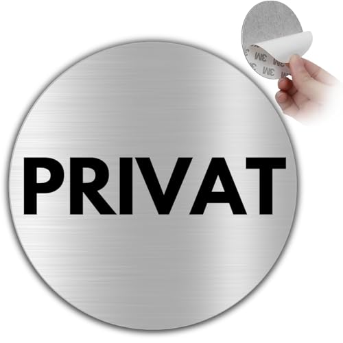 LEIASA | Selbstklebendes Schild Privat - Aluminium - Durchmesser Ø 100 mm - Dicke 0,6 mm - Schild Privat - Privatbereich LEIASA | Selbstklebendes Schild Privat - Aluminium - Durchmesser Ø 100 mm - Dicke 0,6 mm - Schild Privat - Privatbereich von LEIASA