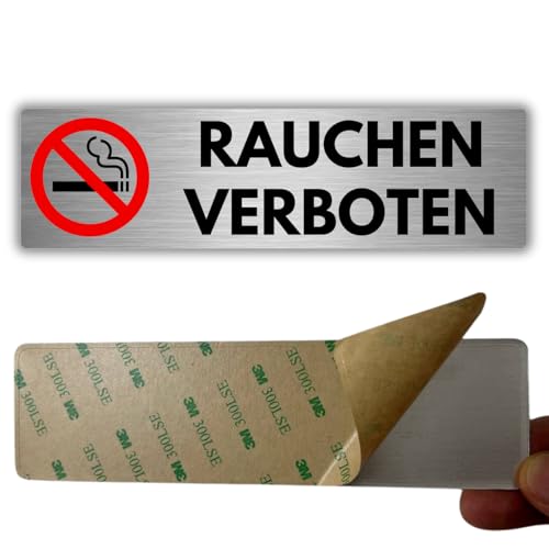 LEIASA | Selbstklebendes Schild: Rauchen verboten - 5x18 cm - Dicke 0,8 mm - Aluminium - Aufdruck: Rauchen verboten - Symbol: Rauchen verboten - 3M Klebeaufkleber Schild: Rauchen verboten LEIASA | Selbstklebendes Schild: Rauchen verboten - 5x18 cm - Dicke 0,8 mm - Aluminium - Aufdruck: Rauchen verboten - Symbol: Rauchen verboten - 3M Klebeaufkleber Schild: Rauchen verboten von LEIASA