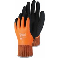 Leibwächter - Handschuh Winter Grip, Acryl mit Latex HLW338 Gr. 08 Blau - Blau von LEIBWÄCHTER