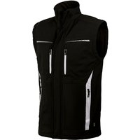 Leibwächter Softshell-Bodywarmer FLEXB Gr. 5XL schwarz von LEIBWÄCHTER