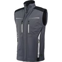 Leibwächter Softshell-Bodywarmer FLEXB Gr. XL grau/schwarz von LEIBWÄCHTER