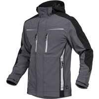 Leibwächter - Sommer-Softshelljacke Herren flexs Gr. xl grau/schwarz von LEIBWÄCHTER