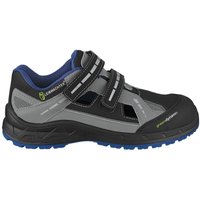 Leibwächter - Sicherheitssandale athen S1PS esd Gr. 42 schwarz / blau von LEIBWÄCHTER