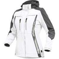 Leibwächter - Sommer-Softshelljacke Damen flxds Gr. 42 weiß/grau von LEIBWÄCHTER
