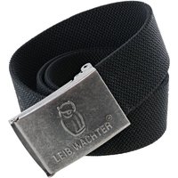 Stretchbandgürtel mit Metallschnalle FLEXG70 Gr. 125 cm schwarz - Leibwächter von LEIBWÄCHTER