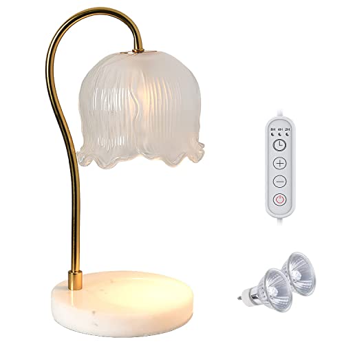 LEIDIMUS Kerzenwärmer Lampe mit Timer, Dimmbare Kerzenschmelze Top Schmelzen Kompatibel Mit Yankee Candle Großes Glas (2 Glühbirnen),B von LEIDIMUS