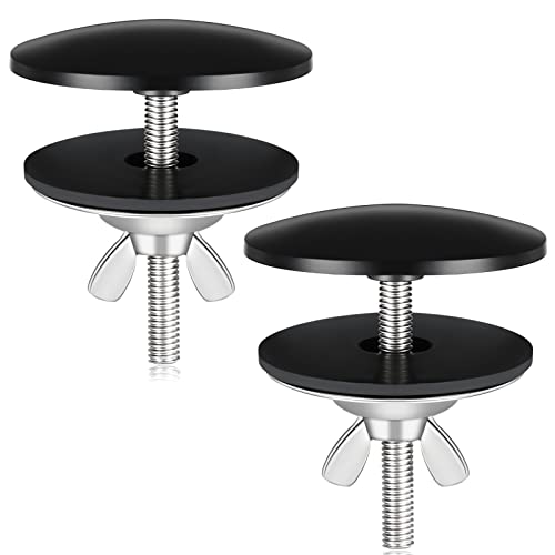 2 Stück 5,1 cm Küchenspüle Loch Abdeckung Wasserhahn Loch Abdeckung Edelstahl Küche Spüle Wasserhahn Loch Platte Stopper Abdeckung Blanking Metallstopfen (schwarz) von LEIFIDE