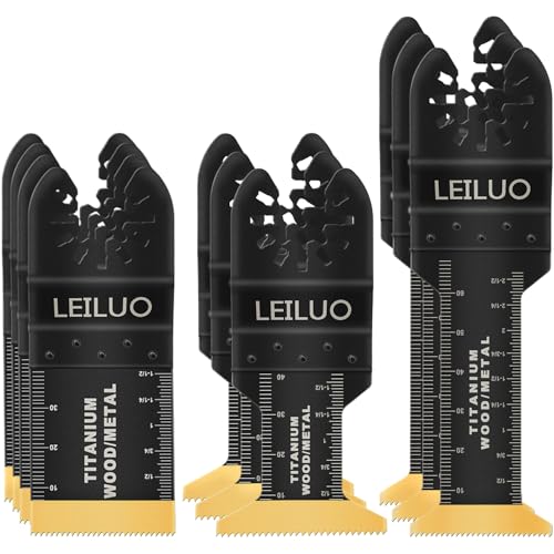 LEILUO 10 tlg Multitool Sägeblätter Set Aus Titan Für Holz Nägel Und Trockenbau Universal Zubehör Für Oszillierende Werkzeuge Mit Aufbewahrungstasche Kompatibel Mit DeWalt Dremel Makita Und Mehr LEILUO 10 tlg Multitool Sägeblätter Set Aus Titan Für Holz Nägel Und Trockenbau Universal Zubehör Für Oszillierende Werkzeuge Mit Aufbewahrungstasche Kompatibel Mit DeWalt Dremel Makita Und Mehr von LEILUO