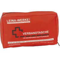 LEINA KFZ-Verbandtasche ÖNORM V 5101 Größe 240 x 60 x 140 mm rot von LEINA-WERKE
