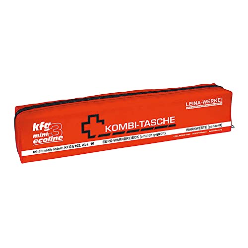 LEINA-WERKE 33086 Mini-Kombitasche KFG 3 §102 Abs. 10 Ecoline schwarz - weiß, mit Klett, 5 Stk. von LEINA-WERKE