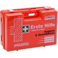 LEINA-WERKE Erste-Hilfe-Koffer Pro Safe Hygiene & Desinfektion DIN 13157 orange von LEINA-WERKE