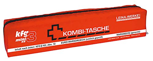 LEINAWERKE 32081 Mini-Kombitasche XS KFG3 Ecoline blau - weiß, ohne Klett, 5 Stk. von LEINA-WERKE