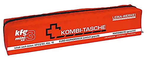 LEINAWERKE 32088 Mini-Kombitasche XS KFG3 Ecoline rot - schwarz/weiß, ohne Klett, 5 Stk. von LEINA-WERKE