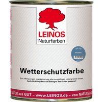 Wetterschutzfarbe 750 ml Friesenblau Holzlasur für Holzfassaden Fenster Gartenhäuser wetterbeständige Deckfarbe für effektive Versiegelung und von LEINOS