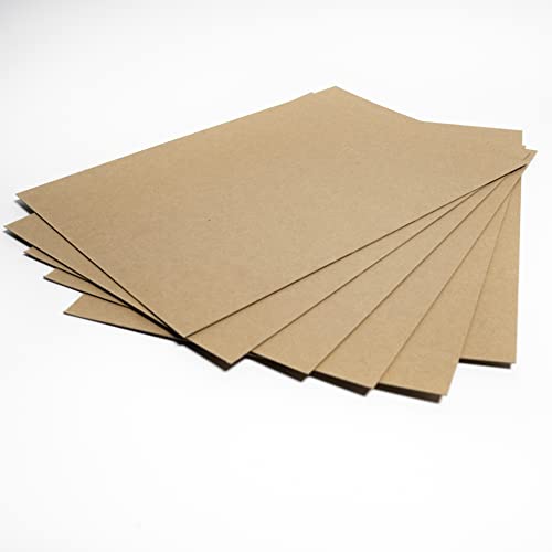 25 Blatt Kraftpapier A3 Braun 400 g/m² für Bastelarbeiten Pappe Finnpappe Kalendergestaltung Bastelkarton Pappe Recycelte Braunpappe von LEIPA passion progress technology