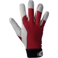L+d Griffy - l+d 1 Paar Handschuhe Griffy rot / naturfarben Gr. 8 - 1706-8 von L+D GRIFFY