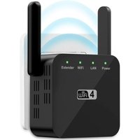 300 Mbit/s WLAN-Repeater 2,4 Gbit, 1 RJ45-Netzwerkanschluss, kabelloser Internet-Signalverstärker, ultrakompakter WLAN-Extender, einfach zu von LEISEI