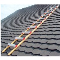 Dachdeckerleiter / Dachleiter aus Holz und Alu 3,00m - Sprossenabstand 25cm - 11 Sprossen - HIM4138.25.300 von MATISÈRE
