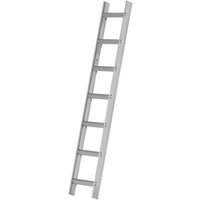 Hymer Dachauflegeleiter aus Aluminium, ral 8014 sepiabraun beschichtet, 7 Sprossen, Länge 1,95 m von LEITER EXPERTEN