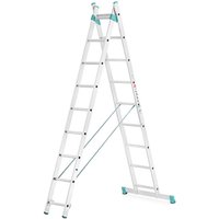 Matisère - Treppenstehleiter 2x7 Sprossen - Ausgebreitete Länge 2.95m - 7707 von MATISÈRE