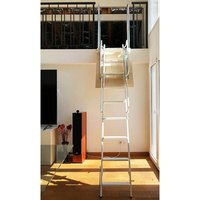 Matisère - Mehrteilige Bodenleiter mit Handlauf beidseitig - weiß - palco/p/b von MATISÈRE