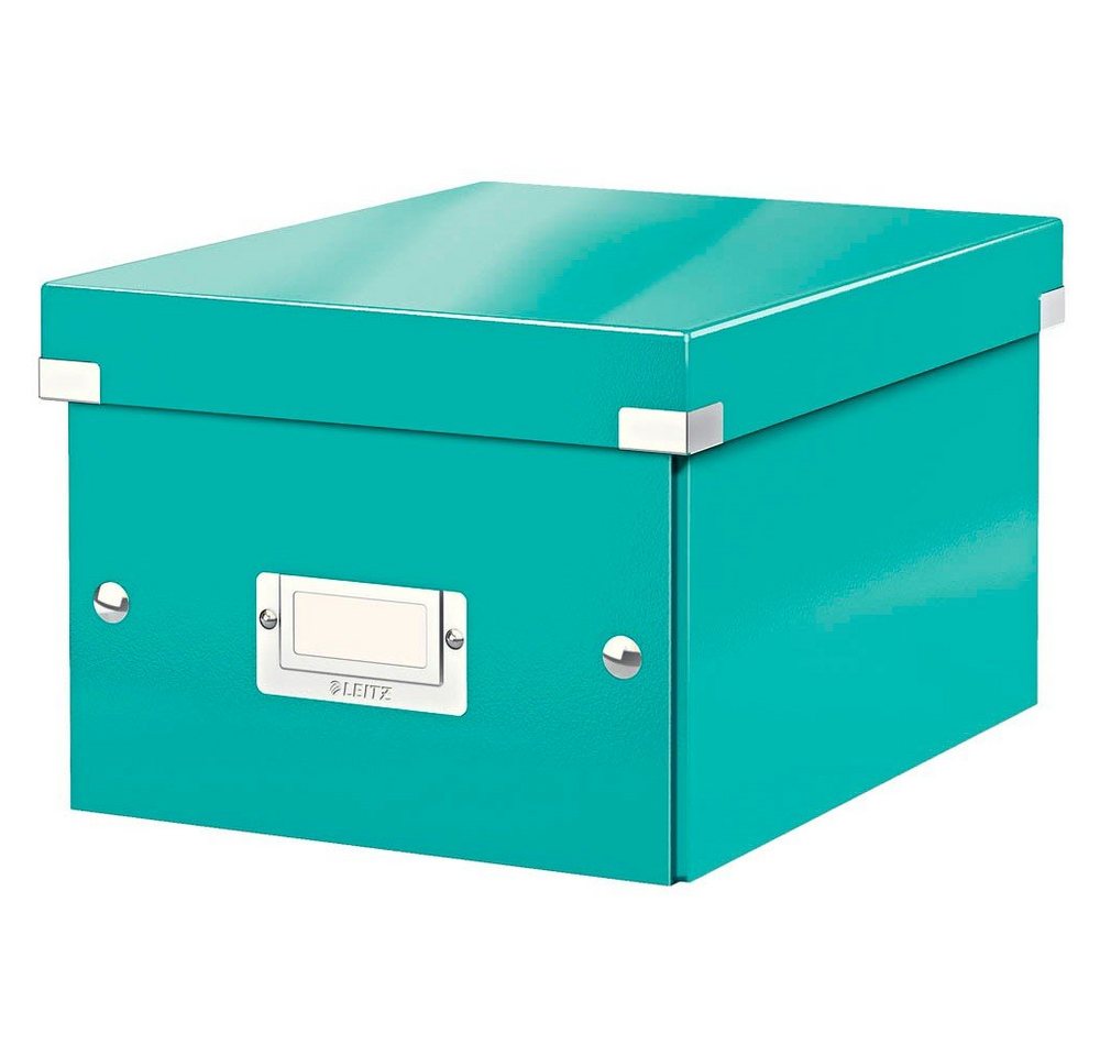 LEITZ Aufbewahrungsbox 1 Aufbewahrungsbox 22x16x28,2cm Click & Store WOW eisblau von LEITZ