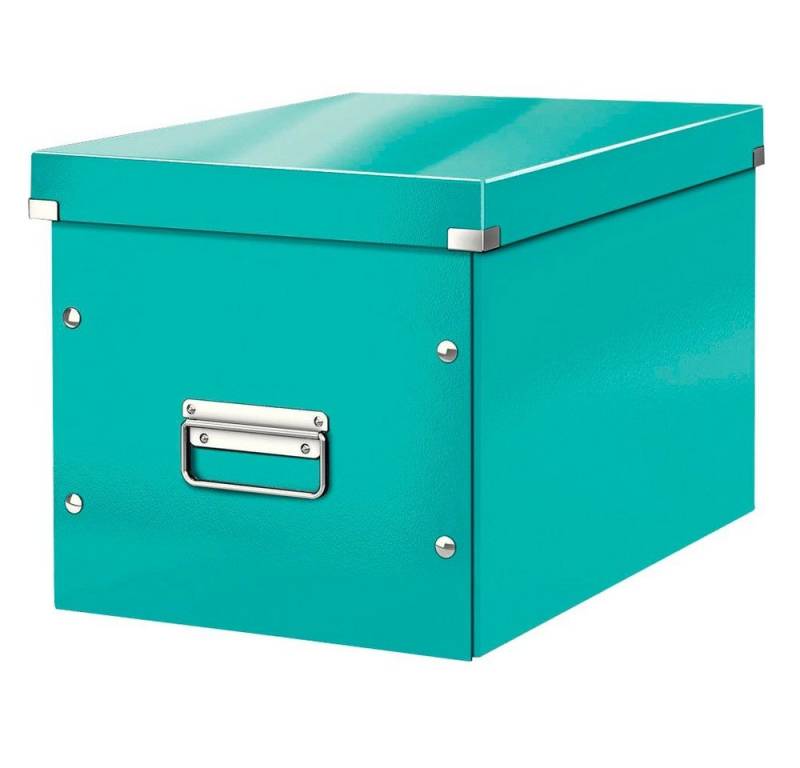 LEITZ Aufbewahrungsbox 1 Aufbewahrungsbox CLICK & STORE WOW CUBE groß eisblau von LEITZ