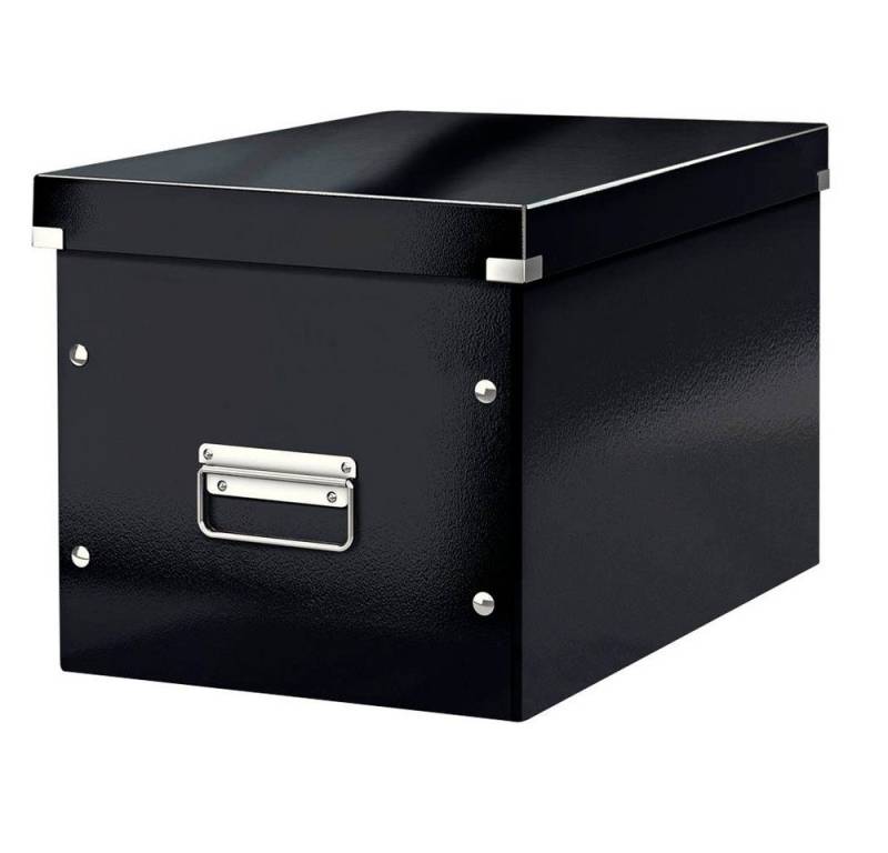 LEITZ Aufbewahrungsbox 1 Aufbewahrungsbox CLICK & STORE WOW CUBE groß schwarz von LEITZ