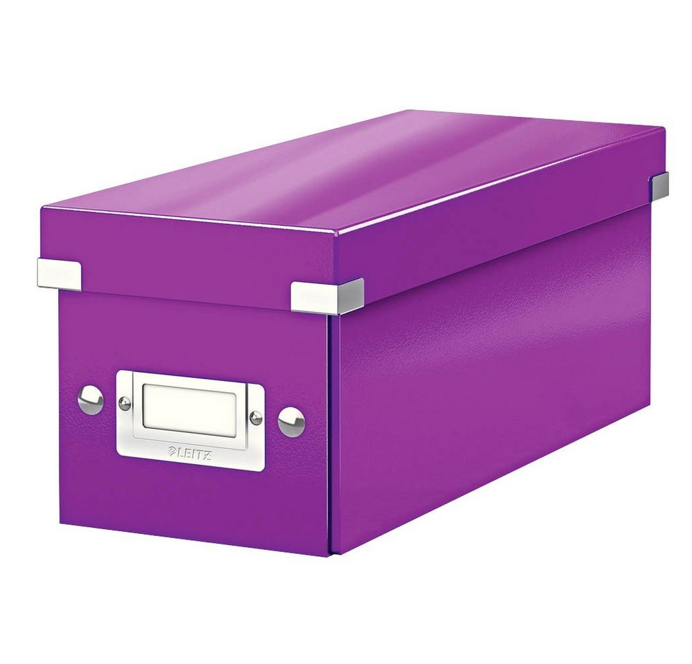 LEITZ Aufbewahrungsbox 1 Aufbewahrungsbox für CD´s Click & Store WOW violett von LEITZ