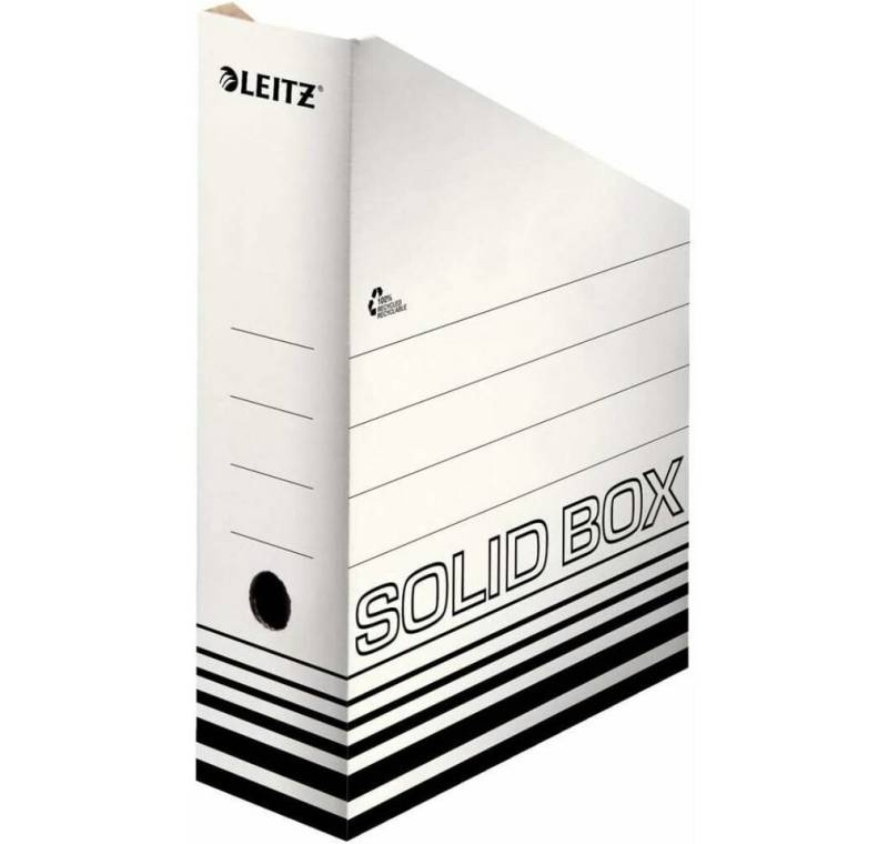 LEITZ Aufbewahrungsbox 10 Archiv-Stehsammler Solid weiß von LEITZ