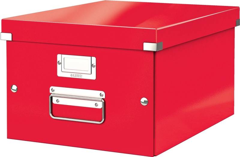 LEITZ Aufbewahrungsbox Ablagebox Click & Store A4 rot (6 Stück) von LEITZ