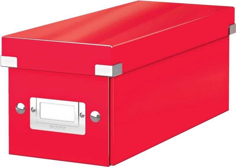LEITZ Aufbewahrungsbox Ablagebox Click & Store CD rot (6 Stück) von LEITZ