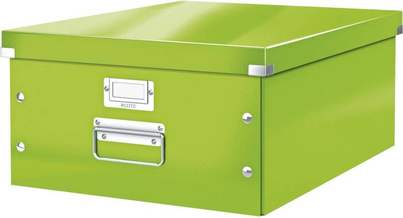 LEITZ Aufbewahrungsbox Ablagebox Click & Store Wow A3 Graukarton grün von LEITZ
