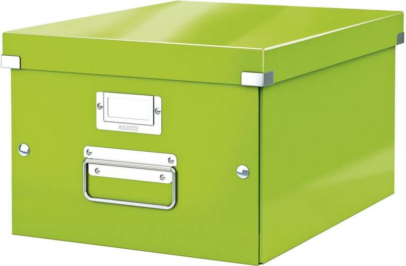LEITZ Aufbewahrungsbox Ablagebox Click & Store Wow A4 Graukarton grün (6 Stück) von LEITZ